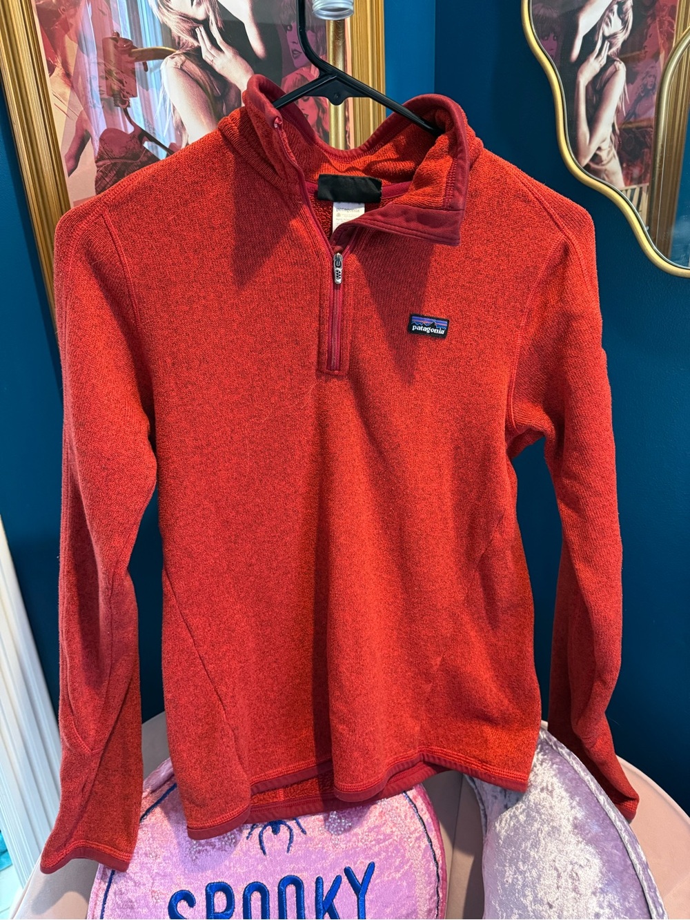 Patagonia Red Half-Zip Fleece Pullover